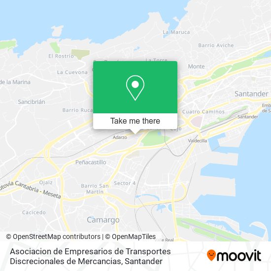 mapa Asociacion de Empresarios de Transportes Discrecionales de Mercancias