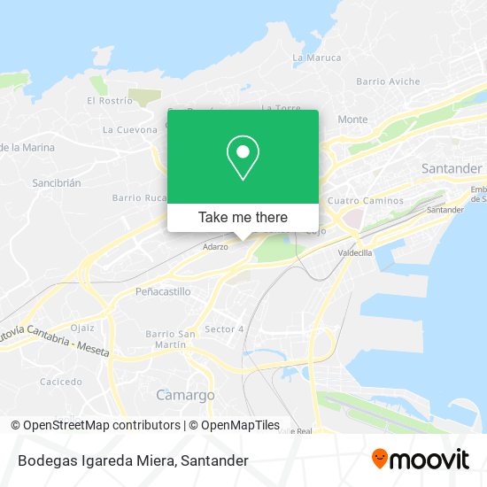 Bodegas Igareda Miera map