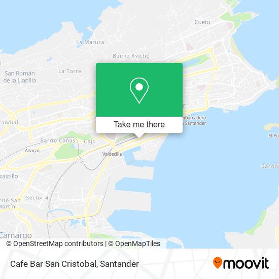 Cafe Bar San Cristobal map