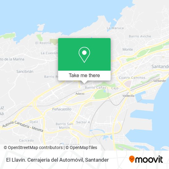 El Llavín. Cerrajería del Automóvil map