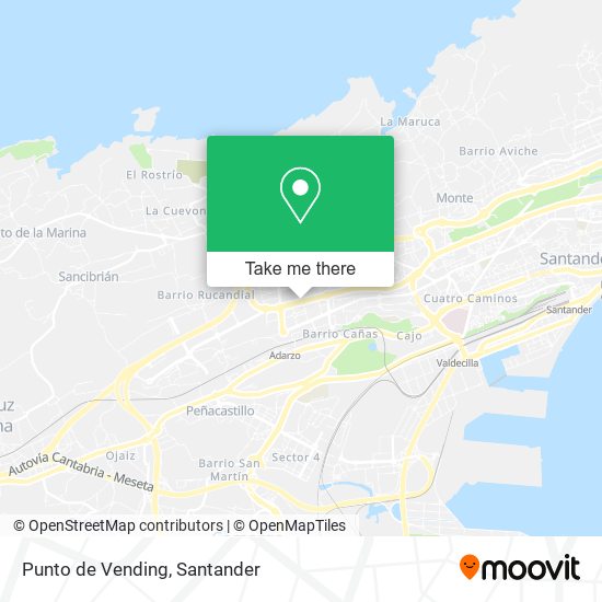 Punto de Vending map