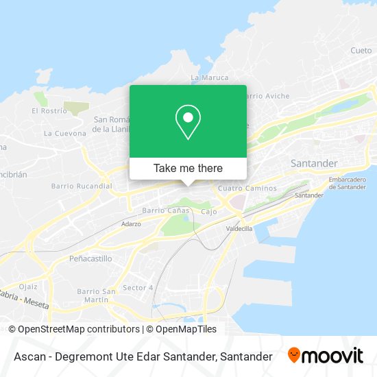 Ascan - Degremont Ute Edar Santander map