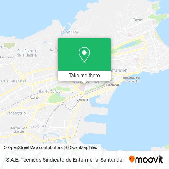 S.A.E. Técnicos Sindicato de Entermería map