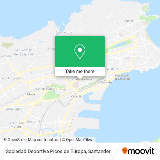 Sociedad Deportiva Picos de Europa map