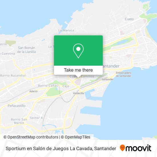 mapa Sportium en Salón de Juegos La Cavada