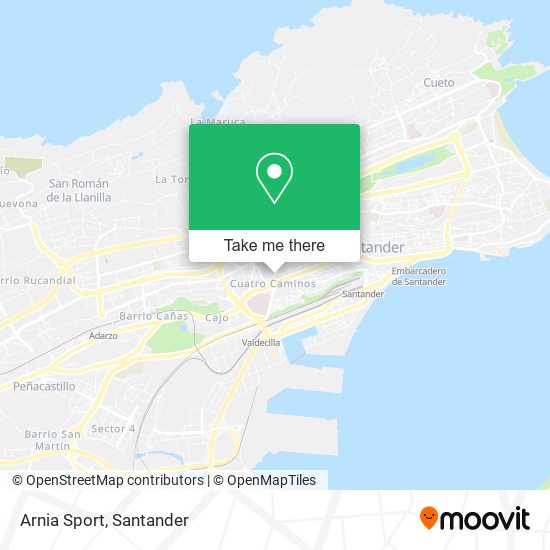 Arnia Sport map