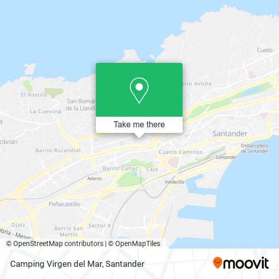 mapa Camping Virgen del Mar