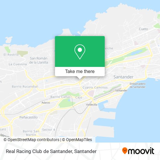 mapa Real Racing Club de Santander