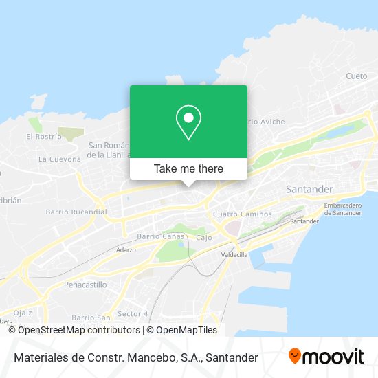 mapa Materiales de Constr. Mancebo, S.A.