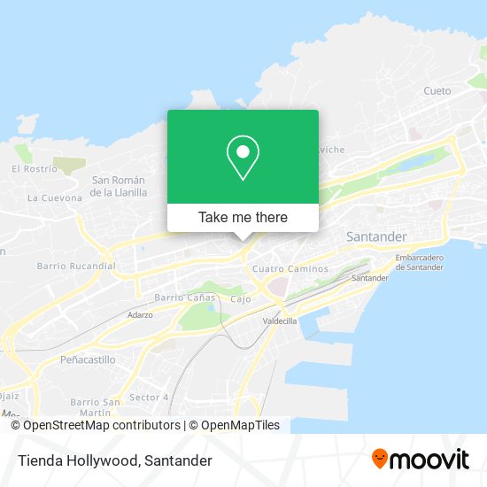 Tienda Hollywood map