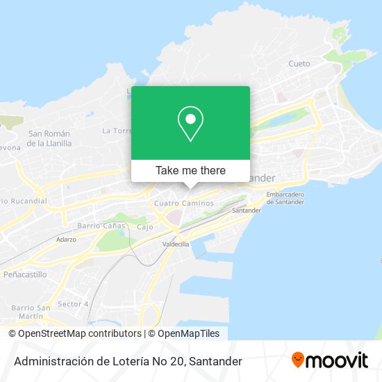 Administración de Lotería No 20 map
