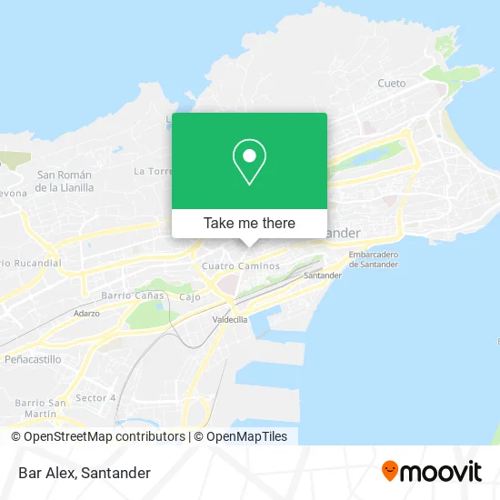 Bar Alex map