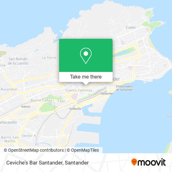 Ceviche's Bar Santander map