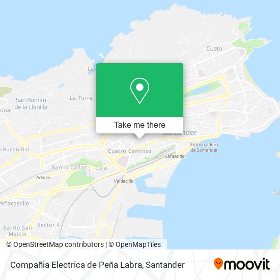 mapa Compañia Electrica de Peña Labra