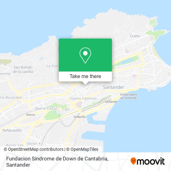Fundacion Sindrome de Down de Cantabria map