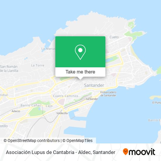 Asociación Lupus de Cantabria - Aldec map