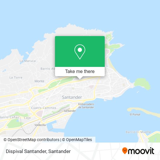 Dispival Santander map