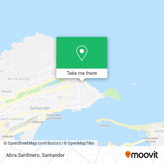 Abra Sardinero map