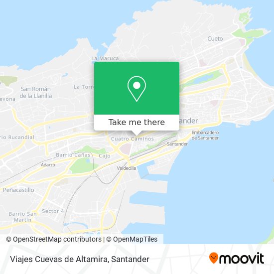 Viajes Cuevas de Altamira map