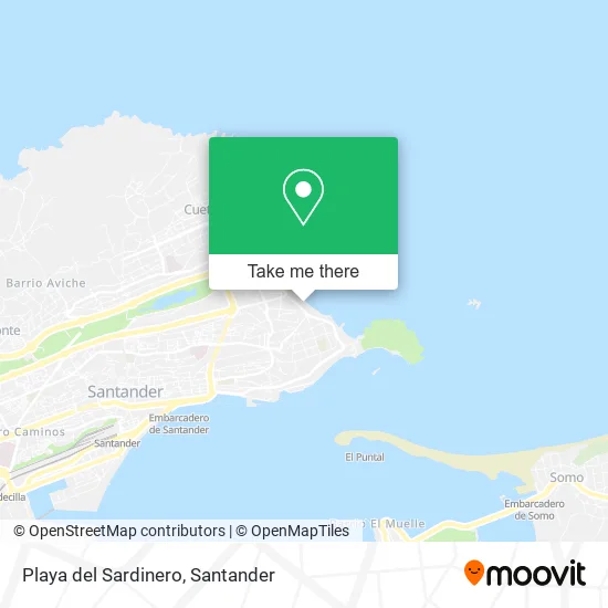 Playa del Sardinero map