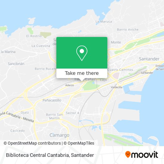 mapa Biblioteca Central Cantabria