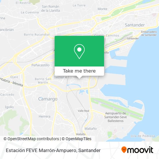 Estación FEVE Marrón-Ampuero map