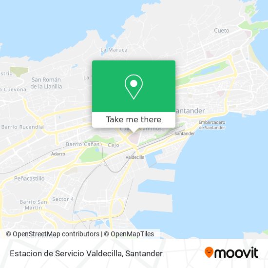 Estacion de Servicio Valdecilla map