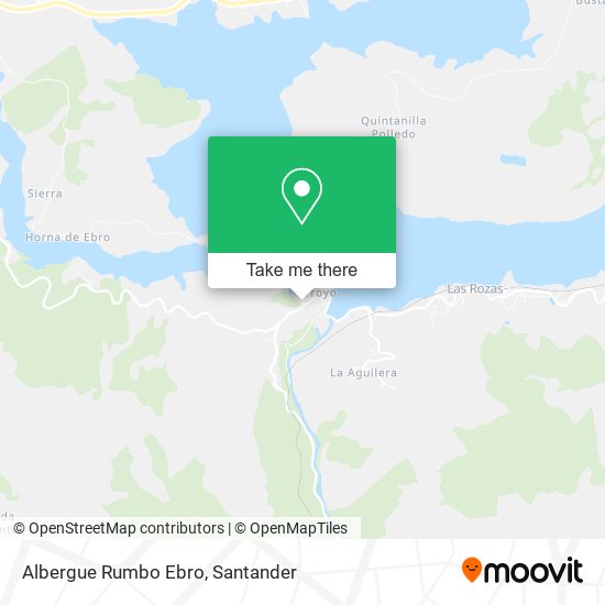 Albergue Rumbo Ebro map