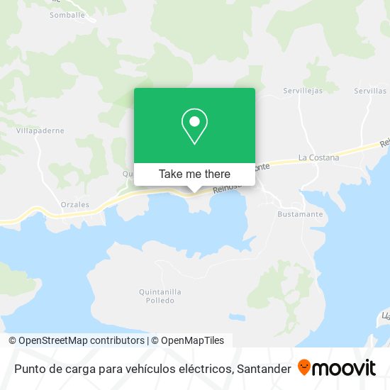 Punto de carga para vehículos eléctricos map