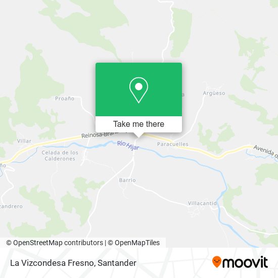 La Vizcondesa Fresno map