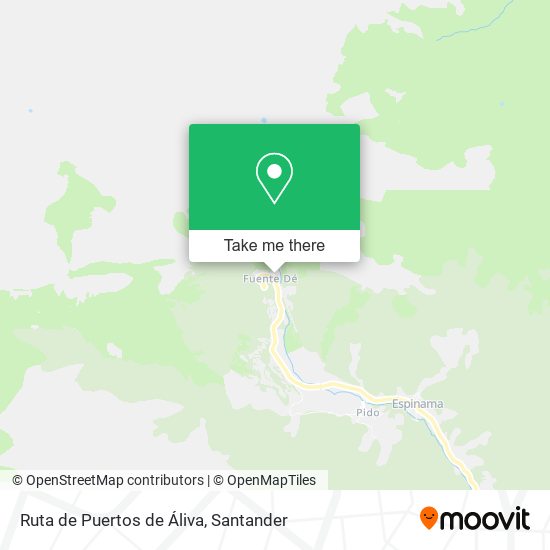 Ruta de Puertos de Áliva map