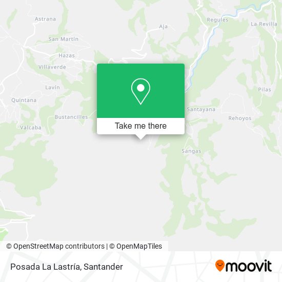 Posada La Lastría map