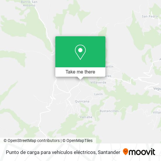 Punto de carga para vehículos eléctricos map