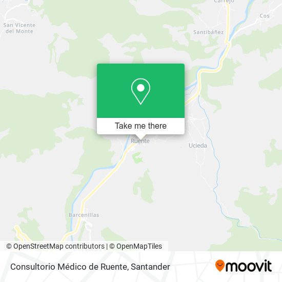 Consultorio Médico de Ruente map