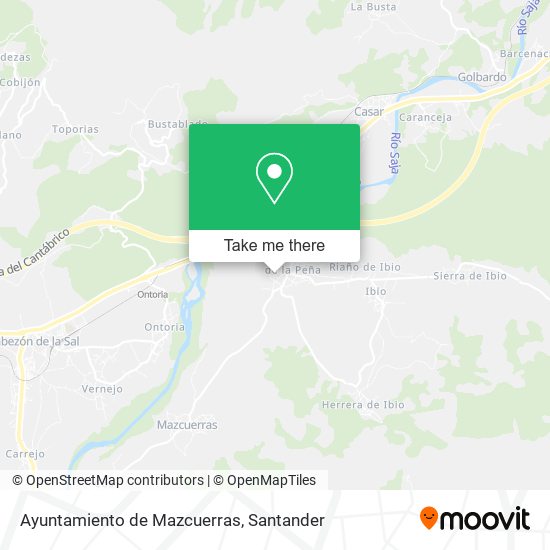 Ayuntamiento de Mazcuerras map