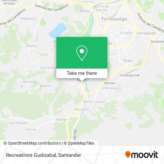 Recreativos Gudizabal map