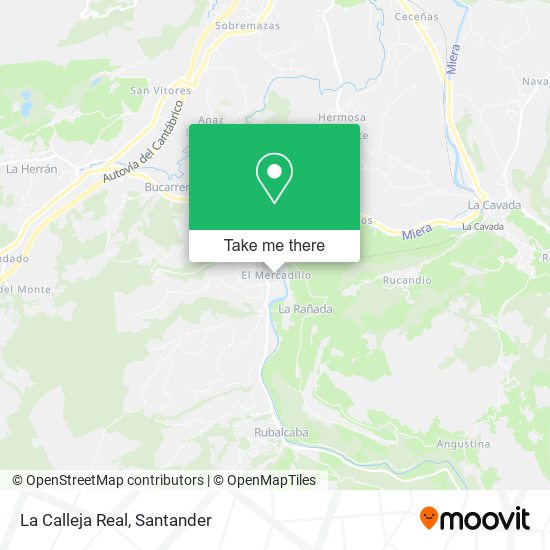 La Calleja Real map