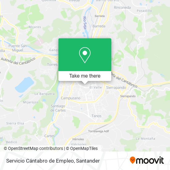 Servicio Cántabro de Empleo map