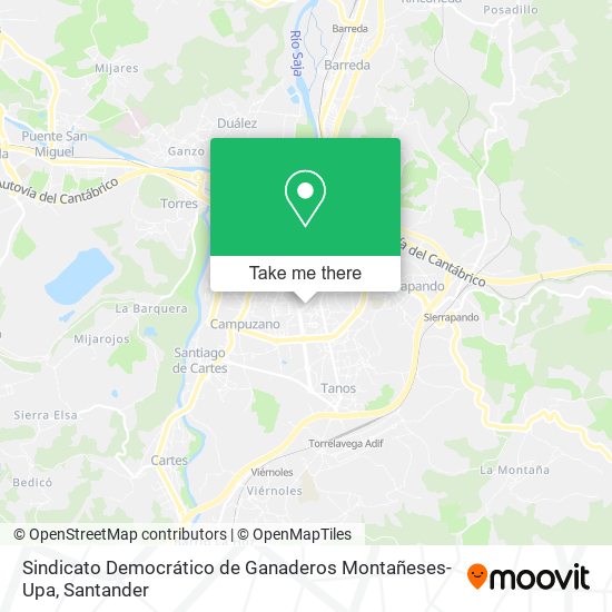 Sindicato Democrático de Ganaderos Montañeses-Upa map