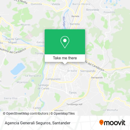 Agencia Generali Seguros map
