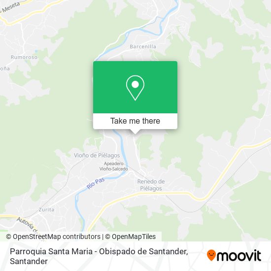 Parroquia Santa Maria - Obispado de Santander map