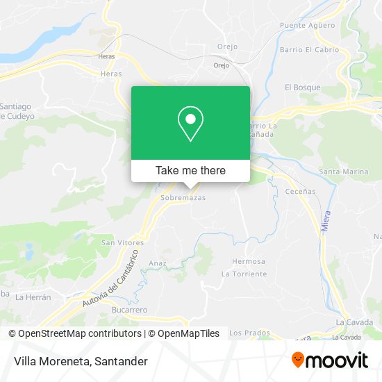 Villa Moreneta map