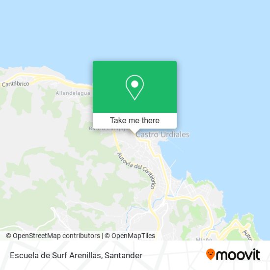 Escuela de Surf Arenillas map