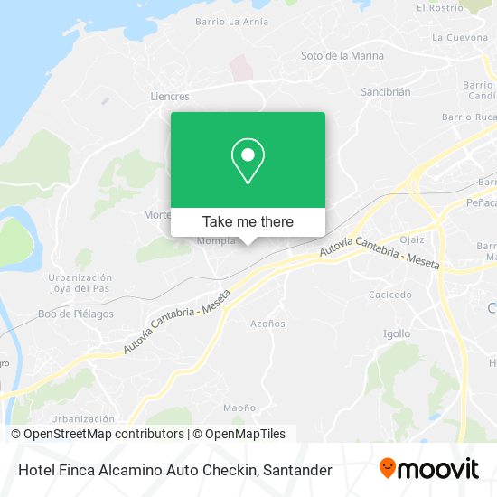 Hotel Finca Alcamino Auto Checkin map