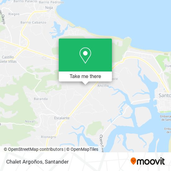 Chalet Argoños map