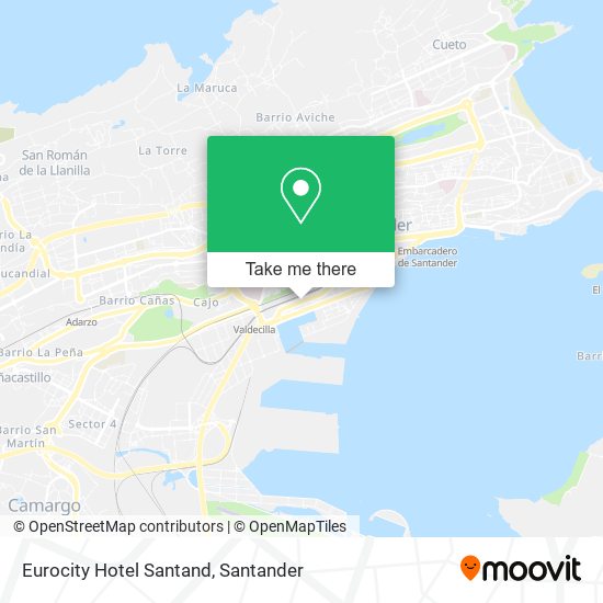 Eurocity Hotel Santand map