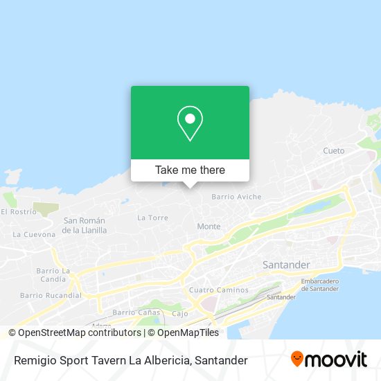 Remigio Sport Tavern La Albericia map