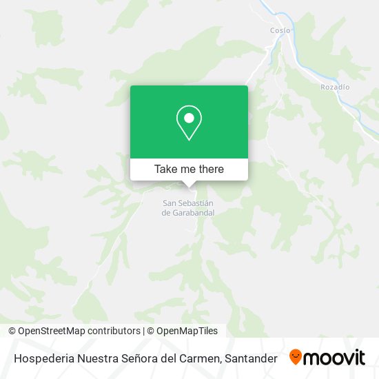 Hospederia Nuestra Señora del Carmen map