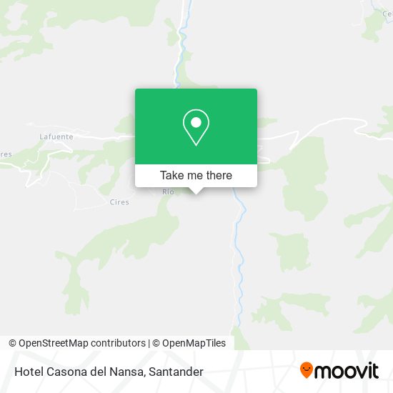Hotel Casona del Nansa map