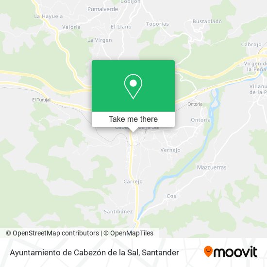 Ayuntamiento de Cabezón de la Sal map